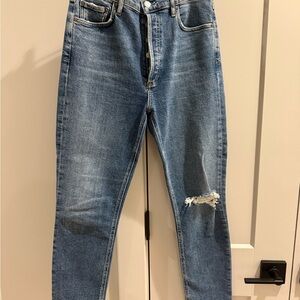 Agolde women’s distressed Blue Jeans